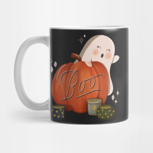 Boo cute ghost pumpkin Mug